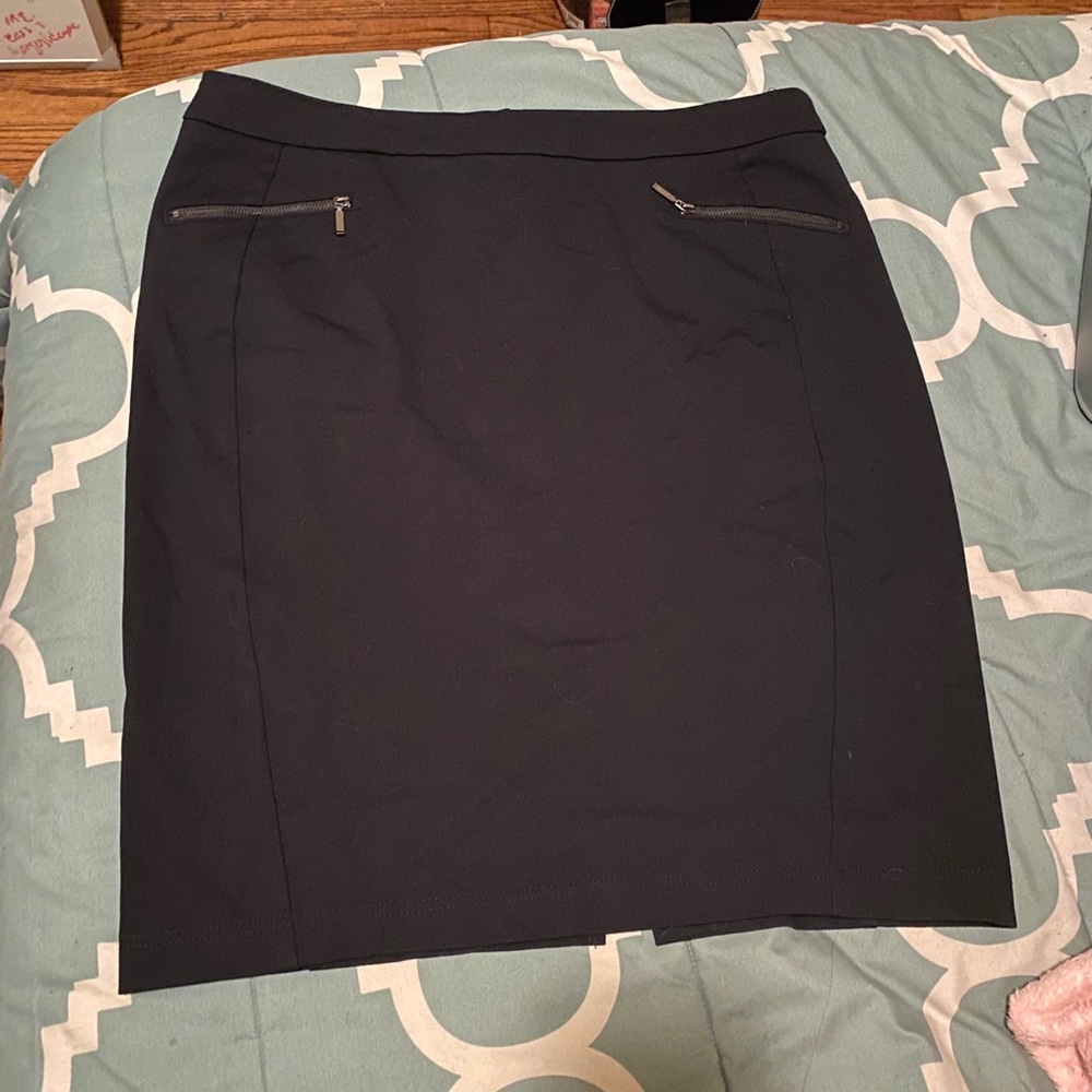 Black pencil skirt